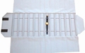 Roll for watches, 12 slots (240x46 mm) + elastic bands