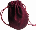Flocked cotton bag (90x105 mm), for jewelry