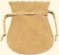 Sachet en coton flocké des 2 côtés (65x75 mm)